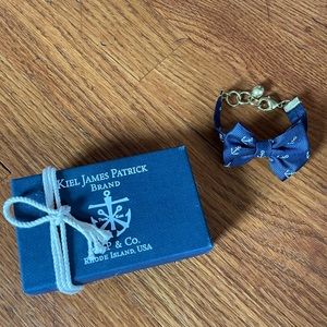 Kiel James Patrick KJP Navy Anchor Vickers Bow Bracelet